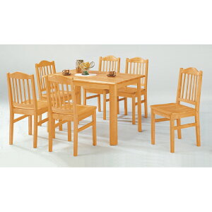 【 IS空間美學 】3.5 x 2尺扇形腳西餐桌椅組(1桌4椅)-2種尺寸可選 (2023B-375-1) 餐桌/餐椅/餐桌椅組/餐廳/木製