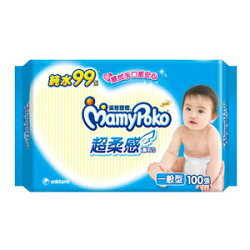 滿意寶寶 純水 超柔感 濕毛巾 一般型 100張/包