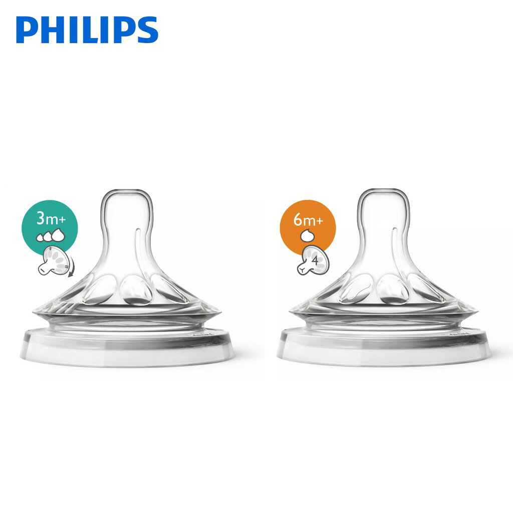 荷蘭 Philips飛利浦 AVENT 親乳感防脹氣奶嘴（雙入裝）（兩種可選）