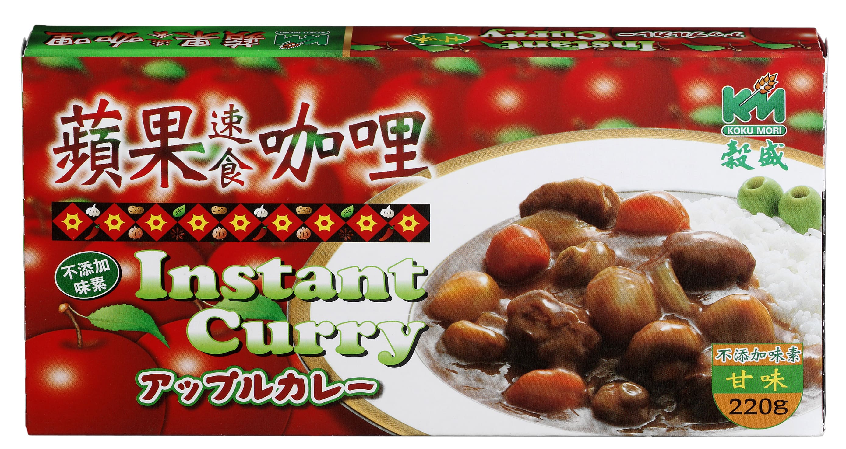 【穀盛】蘋果速食咖哩-甘味220g_咖哩塊 1