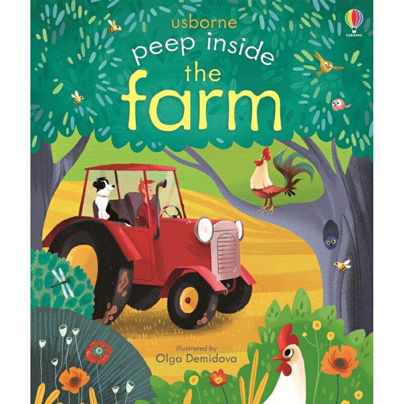 《出清》Usborne Peep Inside the Farm 硬頁翻翻書(農場玩躲貓貓)＊夏日微風＊｜APP下單最高再賺22%點數