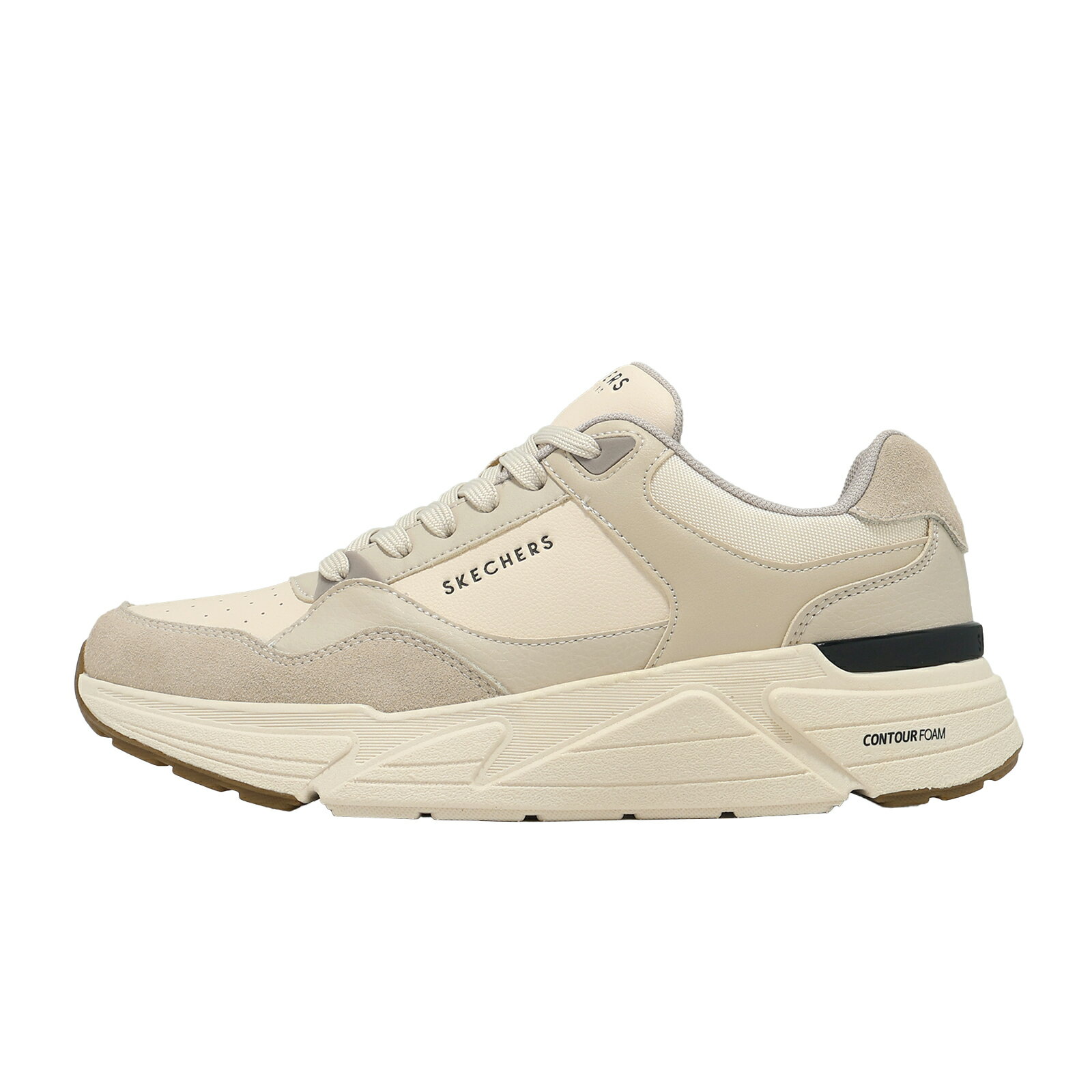 Skechers 休閒鞋 Rovino Lite 男鞋 米 輕量 拼接 緩衝 183430OFWT