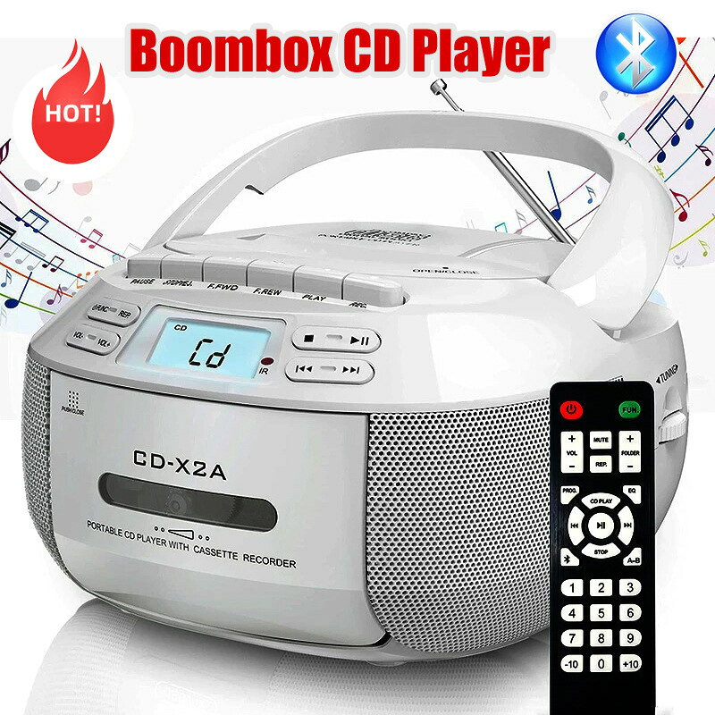 CD機 音響CD機 家用CD播放機 便多功能攜式立體聲CD機播放器帶卡帶USB帶AM/FM收音機