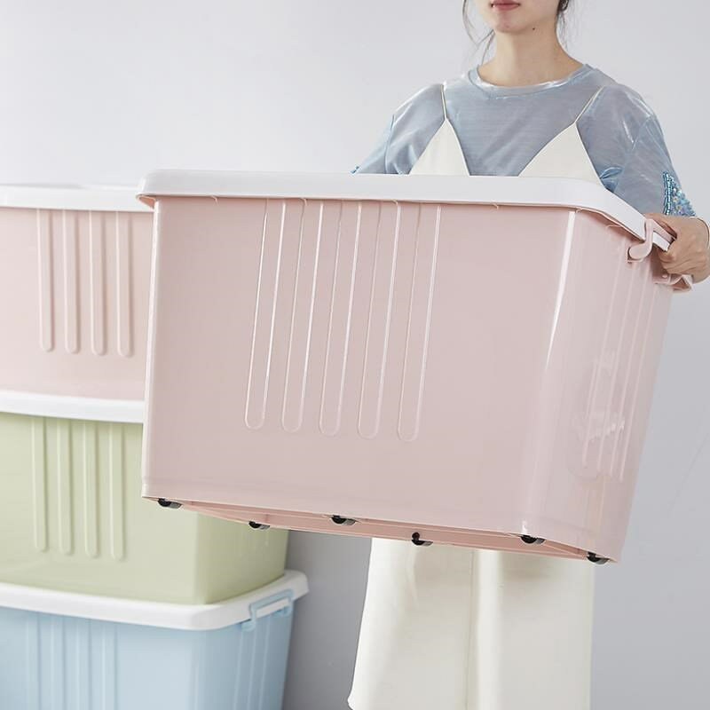 被子冬季收納箱衣服盒透明大號整理塑料家用內衣柜神器