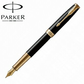 【派克 PARKER】卓爾系列 麗黑金夾 鋼筆 P1950782 /支