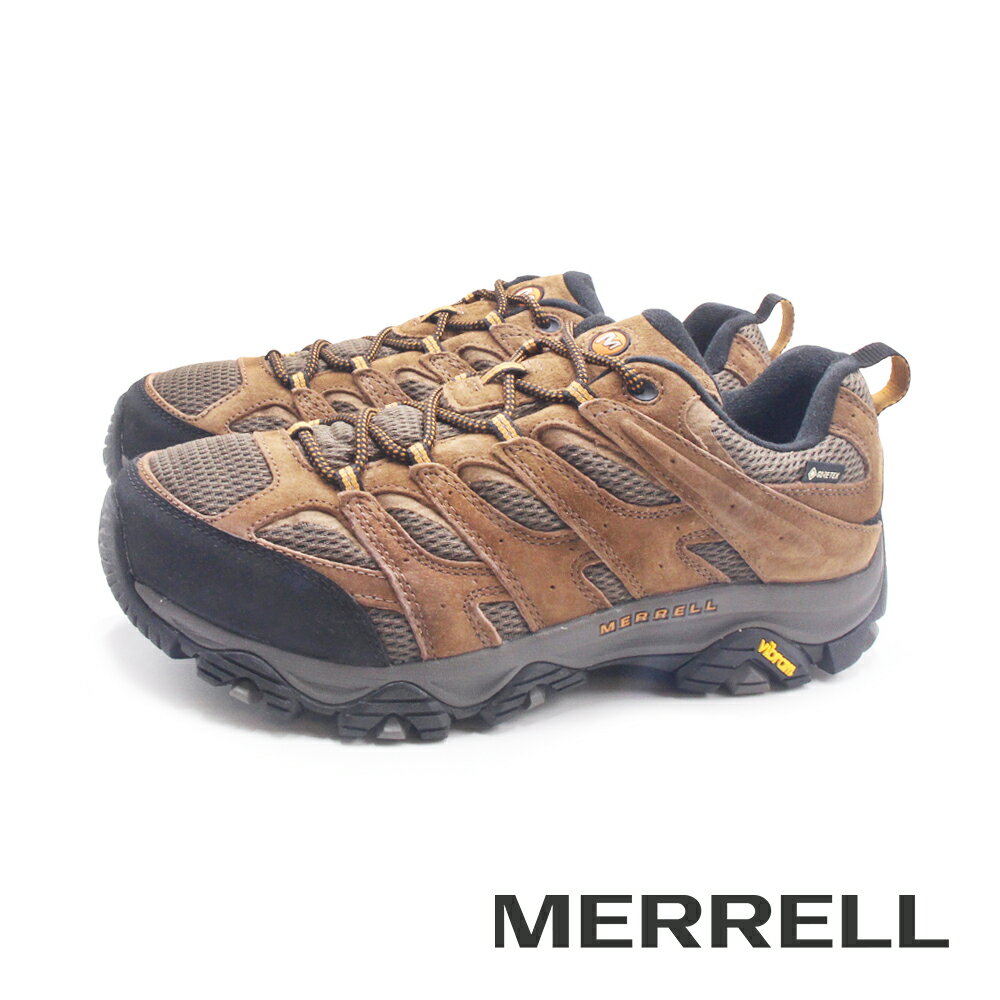 MERRELL(男)MOAB 3 GORE-TEX防水登山健行鞋 男鞋-寬楦棕色