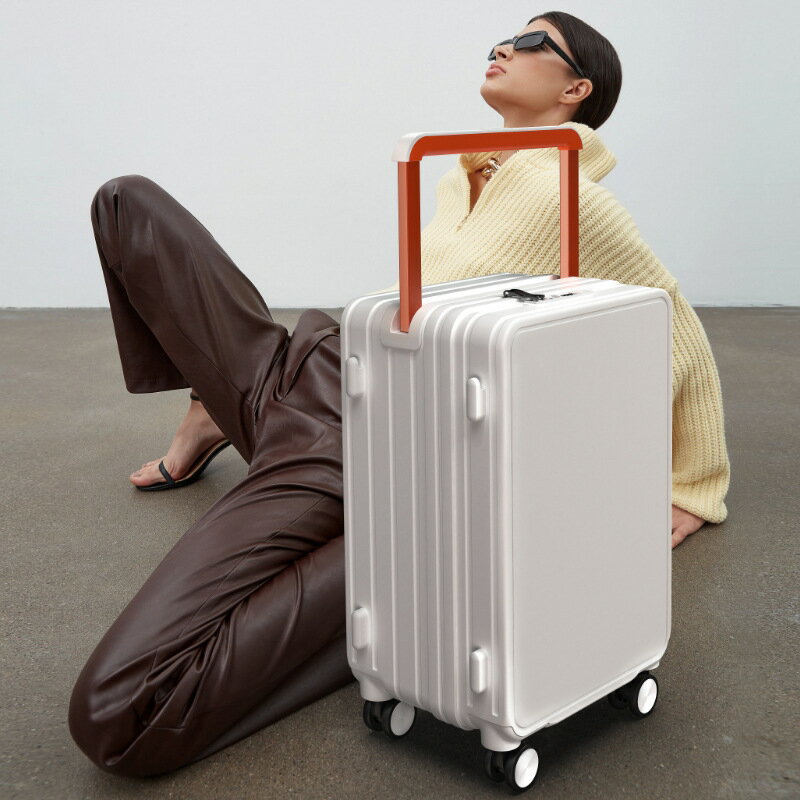 新款休閑旅行PC手提箱寬拉桿箱萬向輪大容量行李箱24寸旅行箱代發「限時特惠」