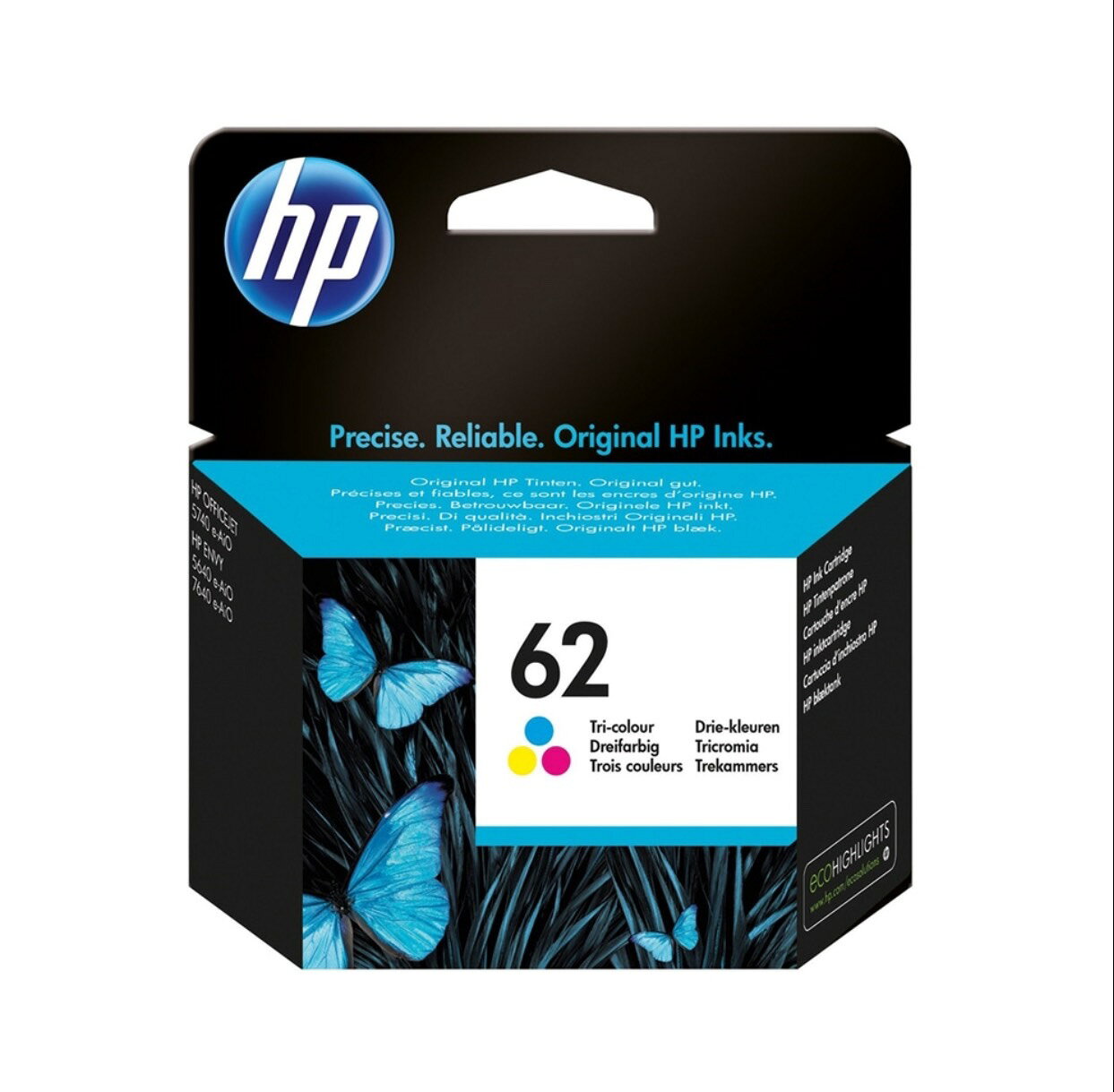 【APP下單點數4%送】HP 62 C2P06AA 原廠彩色墨水匣(C2P06A)(適用:HP OfficeJet OJ5740 / Envy5640 / Envy7640)