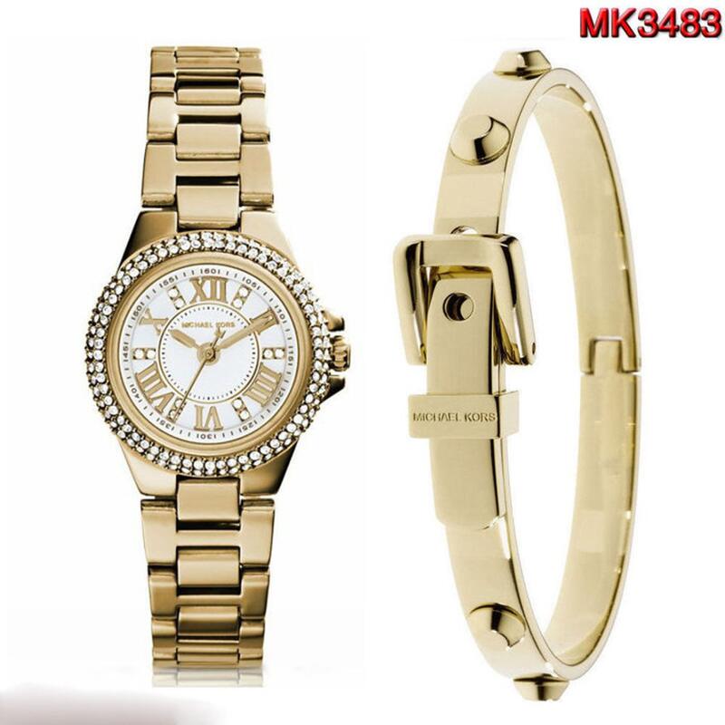 『Marc Jacobs旗艦店』美國代購 mk3252 Michael Kors時尚個性精鋼錶帶鑲鑽手錶