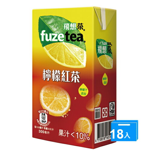 FUZE TEA飛想茶檸檬紅茶300ML*18【愛買】