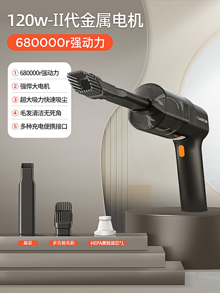 車載吸塵器大吸力手持家用車用小型迷你超強力無線充電汽車內專用 夢露日記
