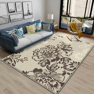 現代簡約輕奢客廳地毯茶幾毯臥室房間床邊地墊家用大面積易打理