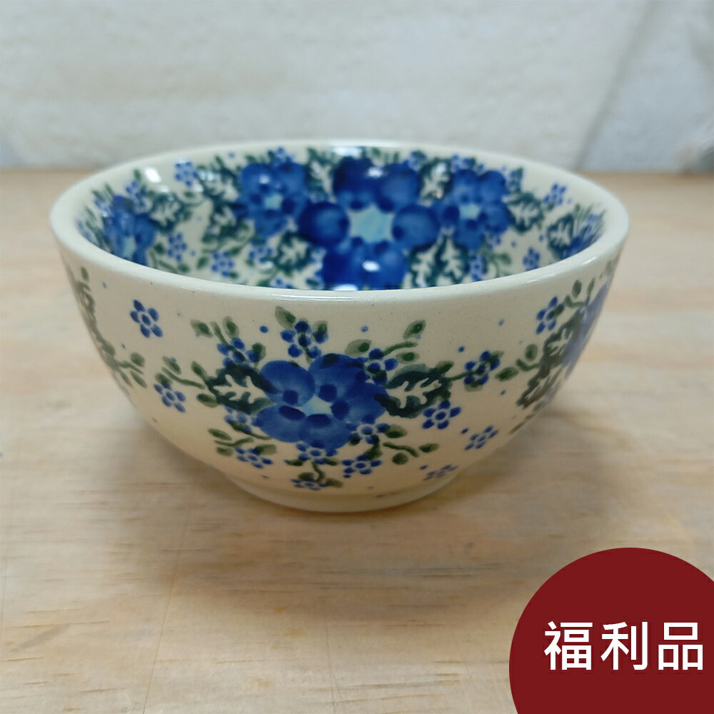 【福利品】波蘭陶 青花涼夏系列 日式飯碗 12cm 波蘭手工製