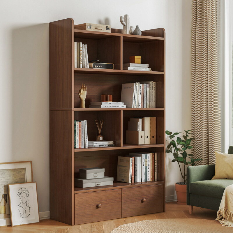 簡易書架落地客廳置物架臥室收納櫃子置物櫃家用兒童書櫃現代簡約