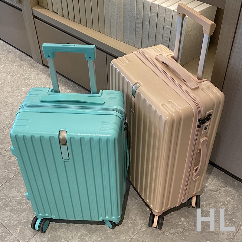 HL 網紅行李箱男女學生防爆拉鏈旅行箱靜音輪密碼箱幹濕分離拉桿箱