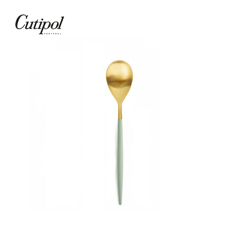 葡萄牙 Cutipol MIO系列個人餐具-12cm咖啡匙 (青玉金)