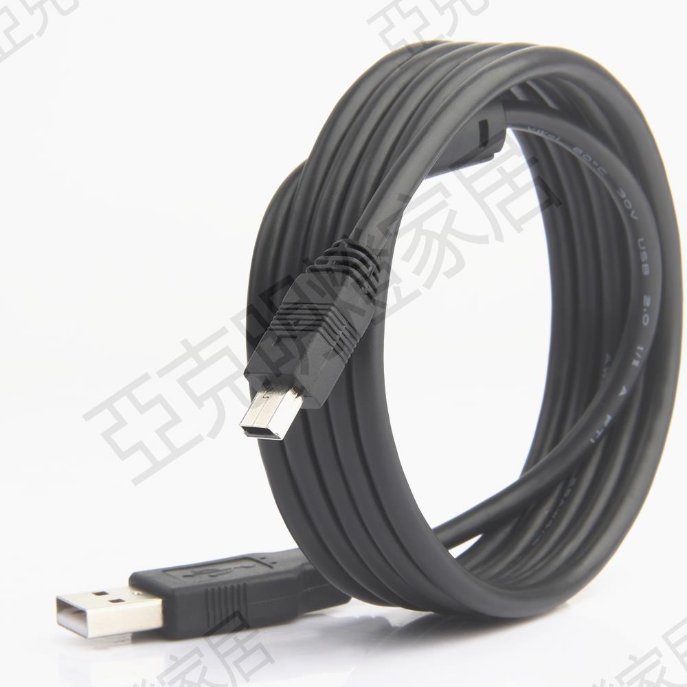 適用 三菱Q系列PLC程式設計數據線USB-Q06UDEH Q03UDE電纜MR-J3 J4 JE伺服調試線FX3G FX3GA下載線T型口mini線【亞德機械五金家居】