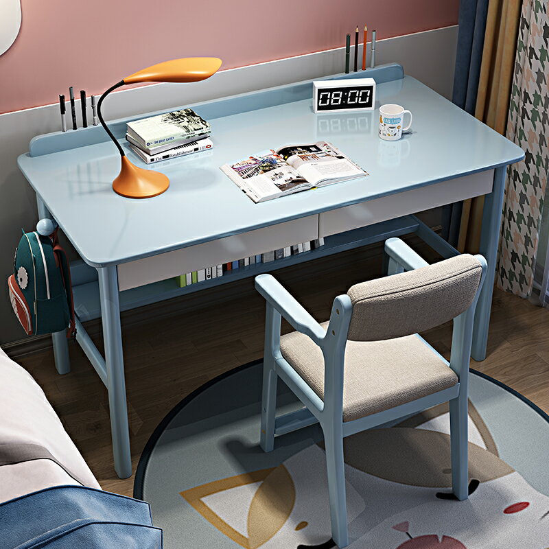 書桌 ● 實木 書桌簡約臥室臺式電腦桌 家用 辦公桌 寫字桌簡易桌子學習桌