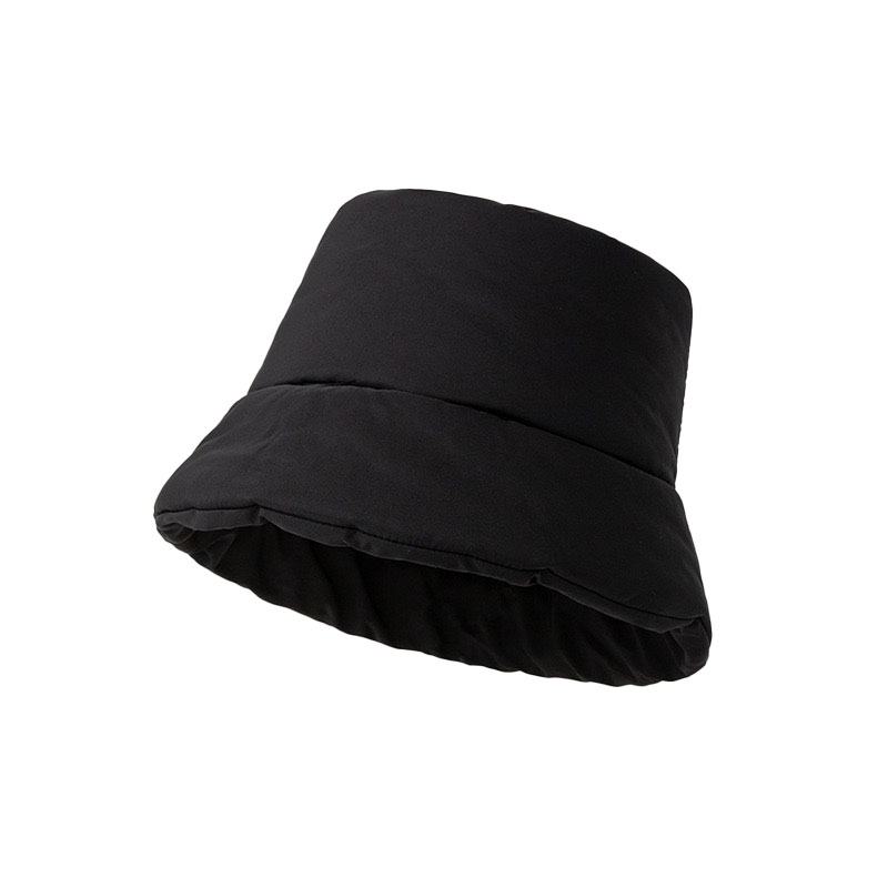 ANNAS 正韓羽絨棉直筒帽 帽子 漁夫帽 盆帽 水桶帽 造型帽 遮陽帽 個性 潮流 黑色 韓國 空氣感帽子 8