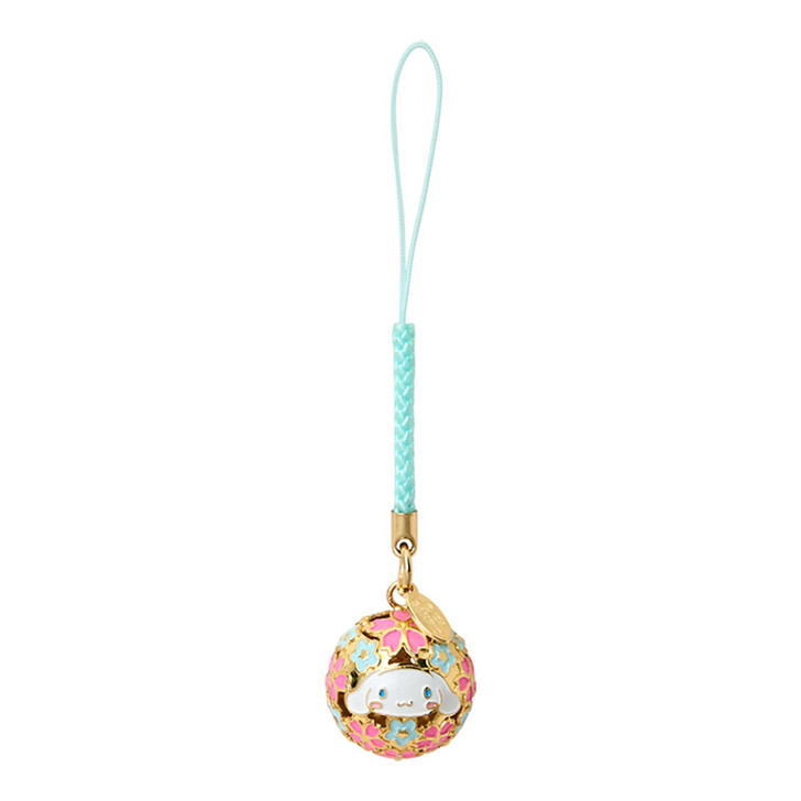 【震撼精品百貨】大耳狗_Cinnamoroll~日本三麗鷗Sanrio 大耳狗鏤空手鞠鈴鐺吊飾-櫻花*30772