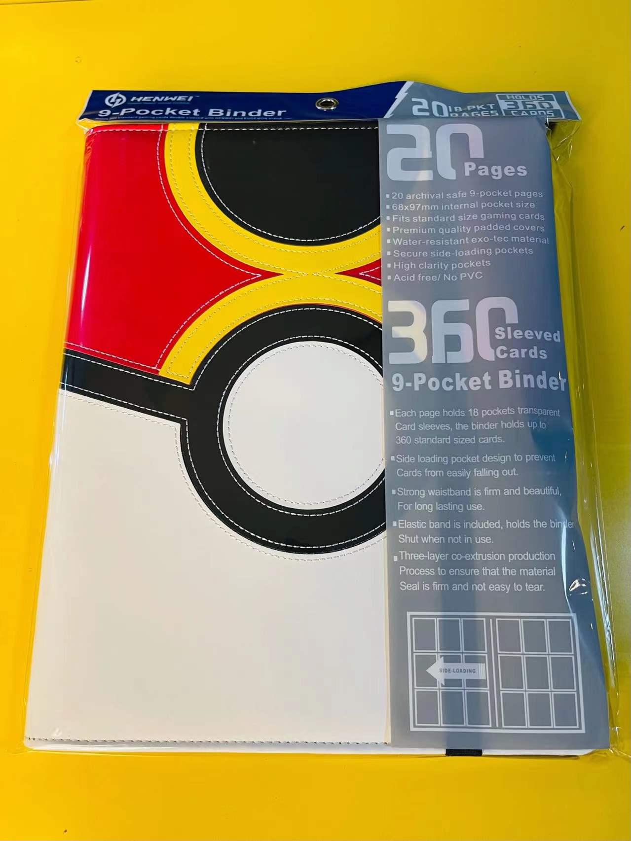 寶可夢 PTCG 9格 九格卡冊 卡本 精靈球 重復球主題 可裝360張