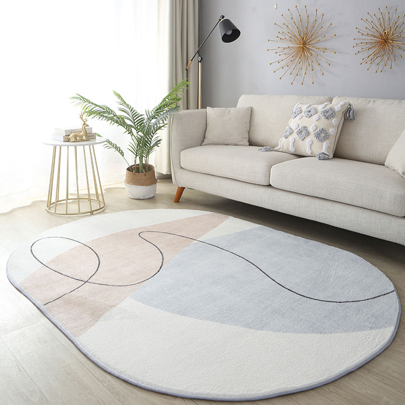 新款仿羊絨客廳地毯輕奢高級大面積北歐現代簡約家用沙發茶幾毯