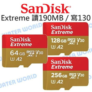 SanDisk Extreme Micro【256G A2 讀190 寫130】記憶卡 公司貨【中壢NOVA-水世界】【跨店APP下單最高20%點數回饋】