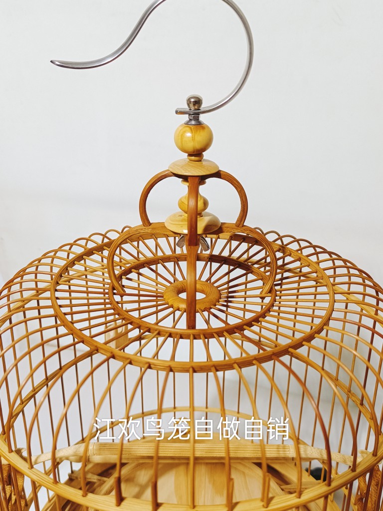 可打統編保固一年}廣式繡眼鳥籠48 52 56支老竹波籠手工制作，竹制