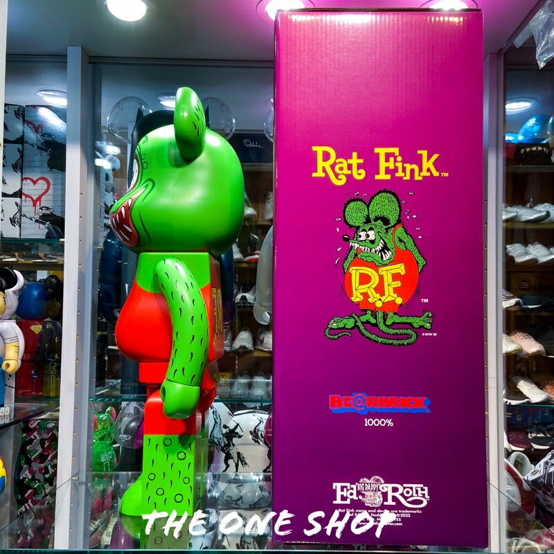 TheOneShop BE@RBRICK Rat Fink TM 芬克鼠老鼠芬克老鼠芬克庫柏力克熊