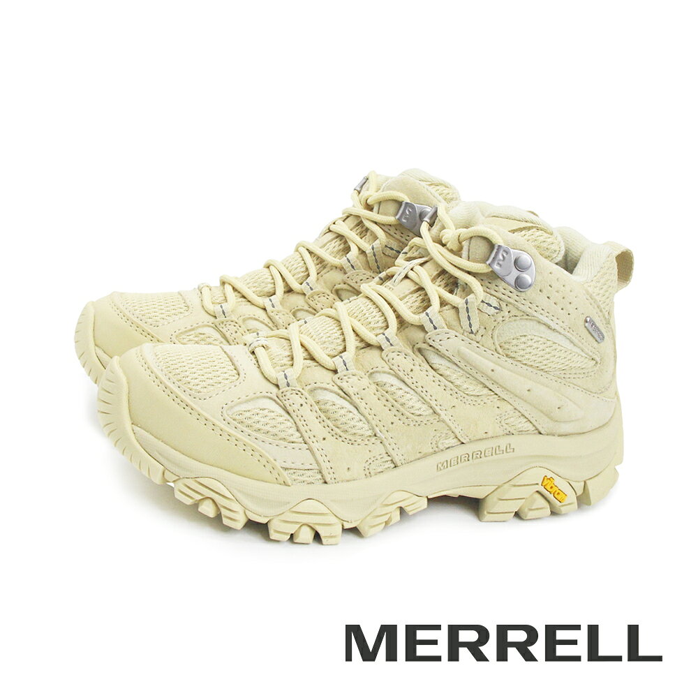 MERRELL(女)MOAB 3 MID WATERPROOF中筒防潑水登山健行鞋 女鞋-鵝黃色