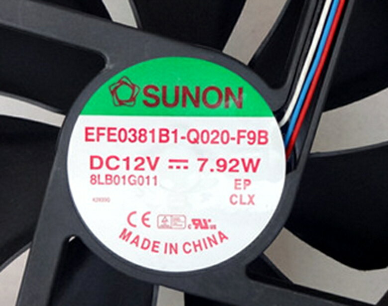 全新建準 sunon EFE0381B1-Q020-F9B 12V 14CM 7.92W 0散熱風扇