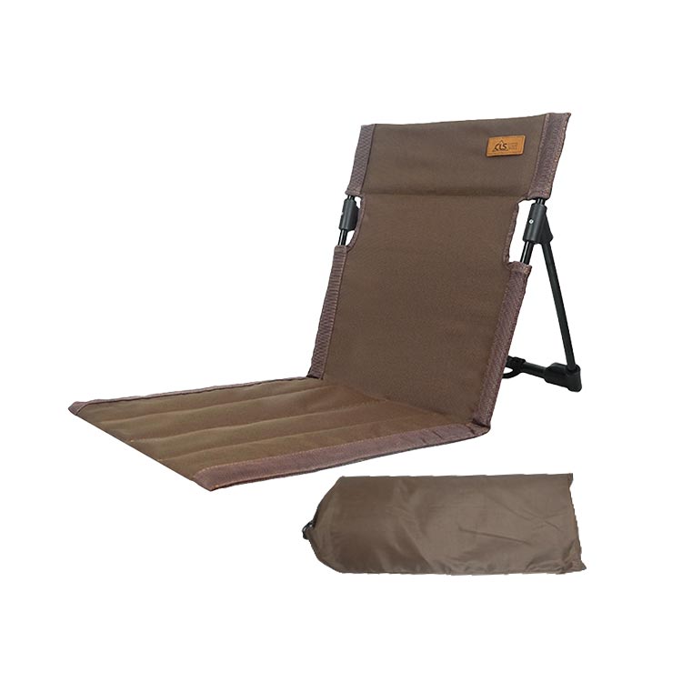 CLS戶外露營靠背坐墊椅 摺疊椅 草坪野餐椅 客廳地板椅 靠背椅 鋁合金摺疊椅-JM