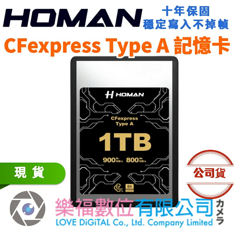 樂福數位 Homan CFexpress Type A 1TB 記憶卡 公司貨