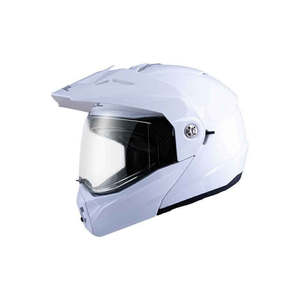 【SOL Helmets】SM-6P複合可掀式安全帽 (素色 素白) ｜ SOL安全帽官方商城