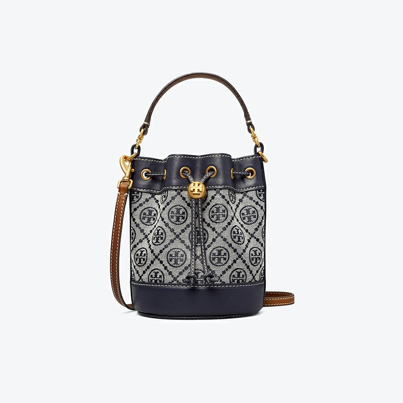 精選★TORYBURCHTMONOGRAM提花迷你單肩斜跨手提水桶包80534   (預購)~【春季女王節 心動優惠 送禮首選★菲尼斯 國際精品3折起】