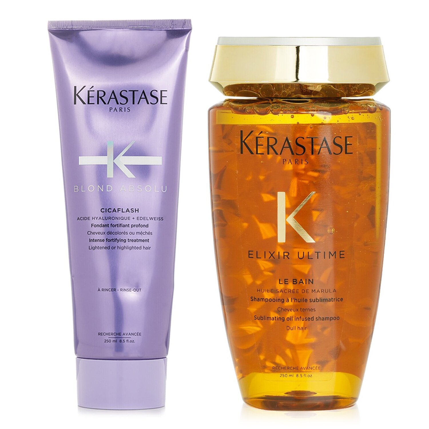 卡詩 Kerastase - 漂染修護組合3︰亮麗洗髮露(暗啞髮質)+護色光澤護髮露 (漂染髮質)