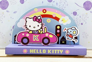 【震撼精品百貨】Hello Kitty 凱蒂貓 三麗鷗 KITTY日本木製擺飾-汽車#06538 震撼日式精品百貨