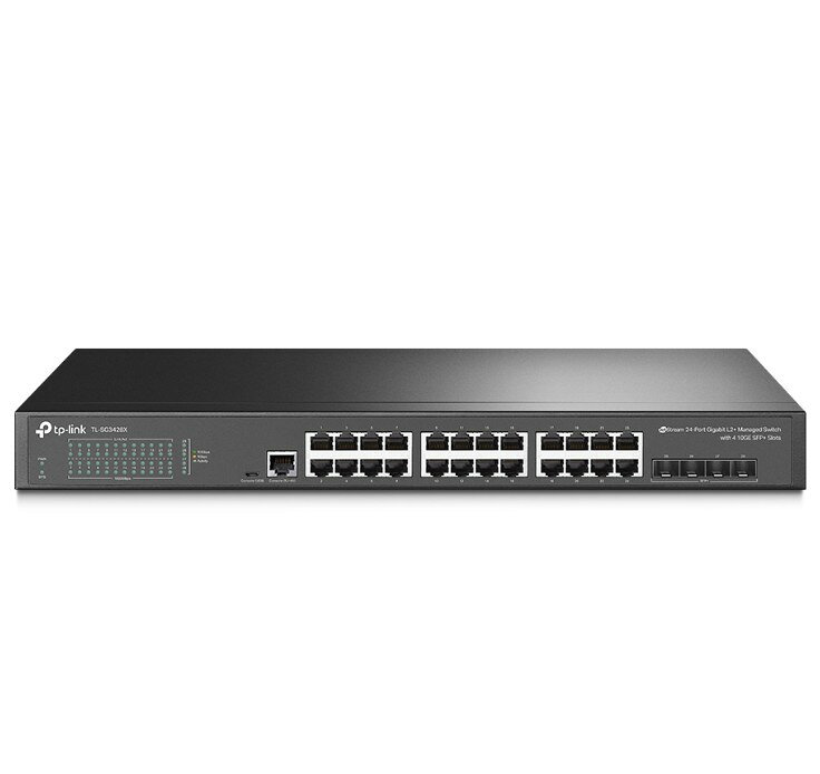 TP-Link TL-SG3428X 24埠 10Mbps/100Mbps/1Gbps RJ45 Gigabit L2 管理型交換器(4 SFP 插槽)