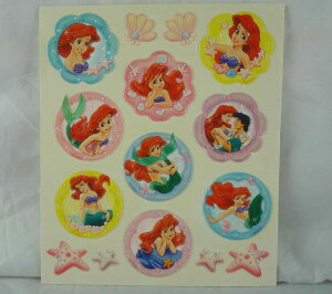 【震撼精品百貨】Disney Princess迪士尼公主The Little Mermaid Ariel小美人魚愛麗兒 玻璃貼紙 震撼日式精品百貨