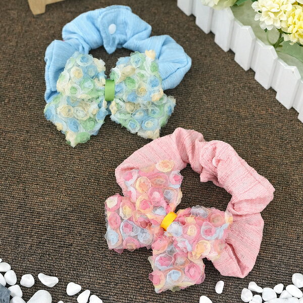 【ParisDog】可愛蝴蝶結寵物造型髮圈 (寵物配件)