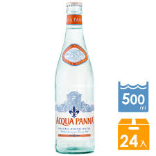 義大利普娜Acqua Panna天然礦泉水 500ml x 24瓶(玻璃瓶) 免運費 進口水 Acqua Panna
