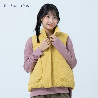 a la sha MU貼布繡鋪棉背心 a la sha MU貼布繡鋪棉背心