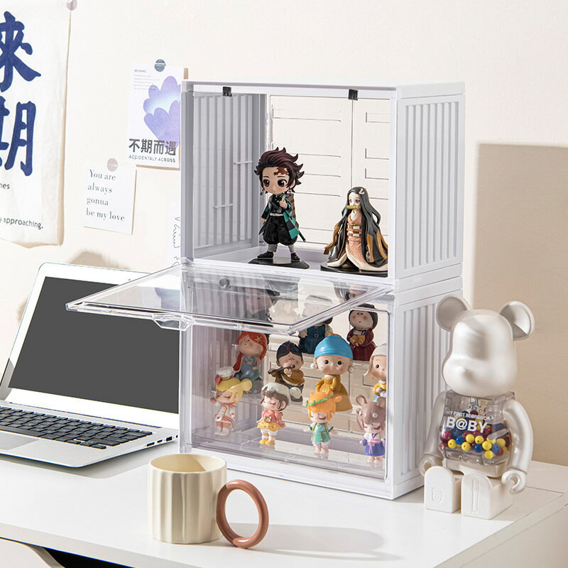 熱銷/免運費 友耐透明防塵泡泡瑪特展示櫃收納展示架樂高手辦擺件展示盒盲盒