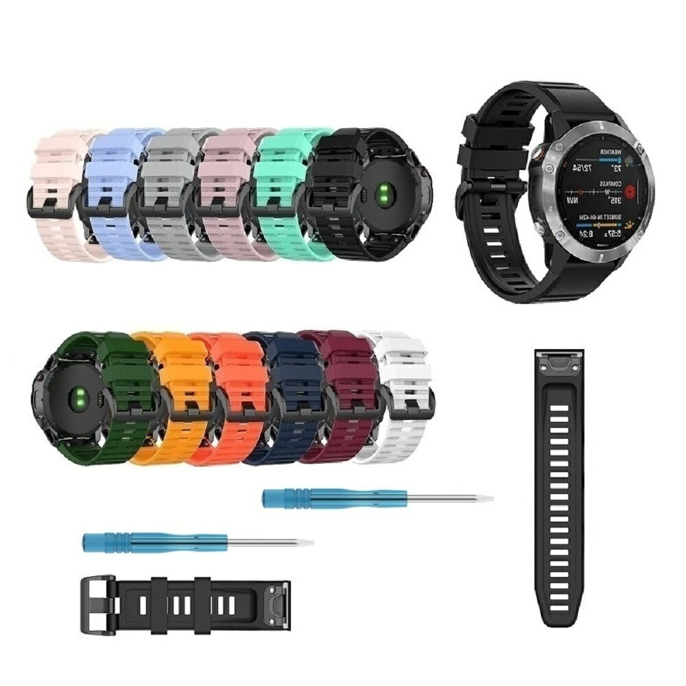 【矽膠錶帶】適用 Garmin Quatix 8 - 51mm 手錶 快拆 快扣 錶帶寬度 26mm