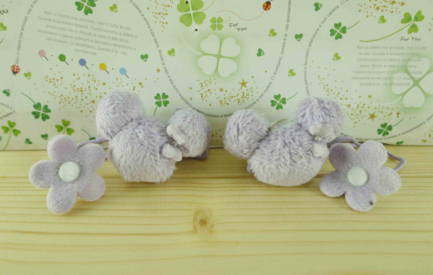 【震撼精品百貨】Micky Mouse 米奇/米妮 造型髮束-絨毛紫 震撼日式精品百貨