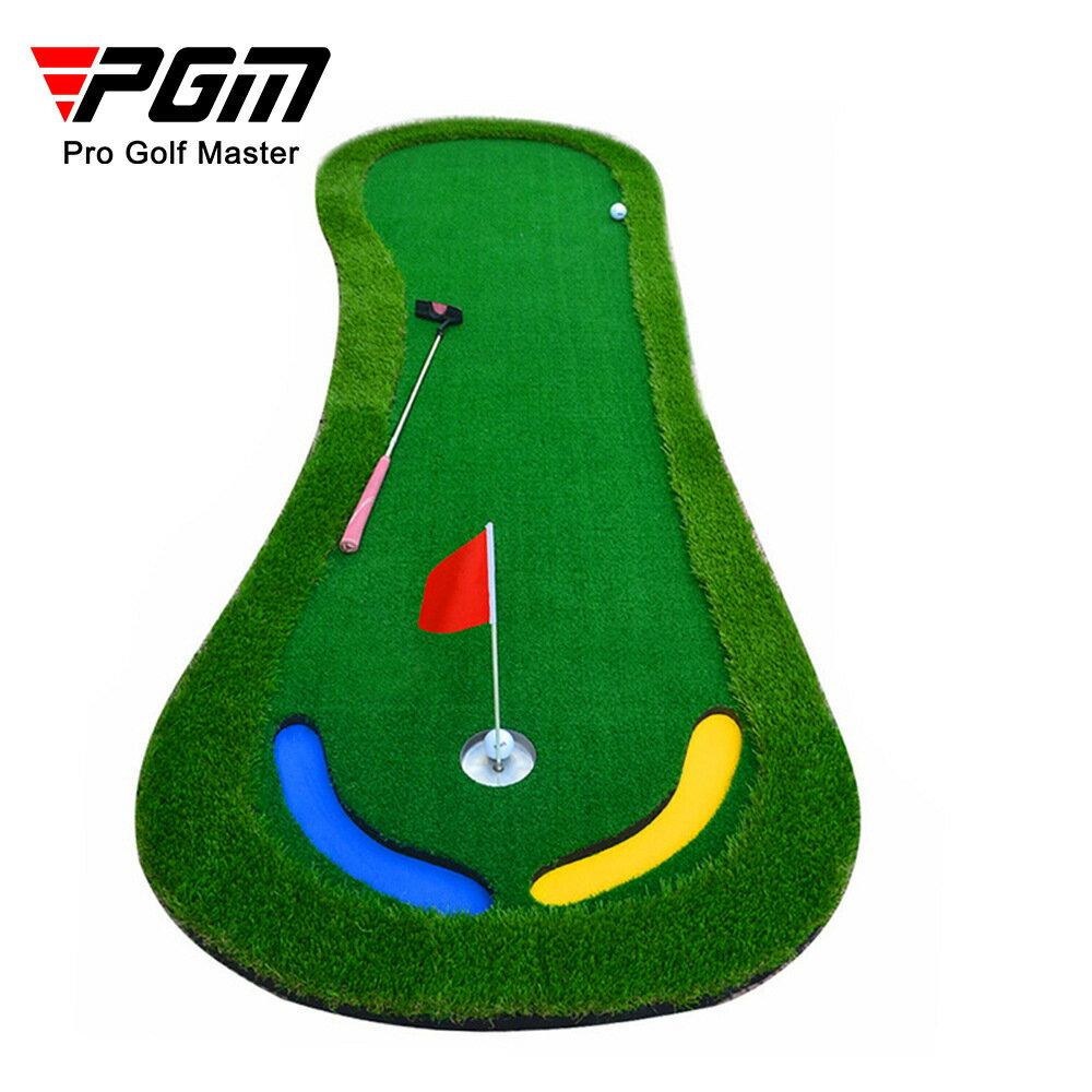 PGM高爾夫練習器人工果嶺Golf推桿練習器室內高爾夫練習毯