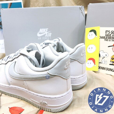 帝安諾-實體店面 NIKE AIR FORCE 迷霧灰白 淺灰 AF1 小DIOR 休閒鞋 男女鞋 DH7561-103 4
