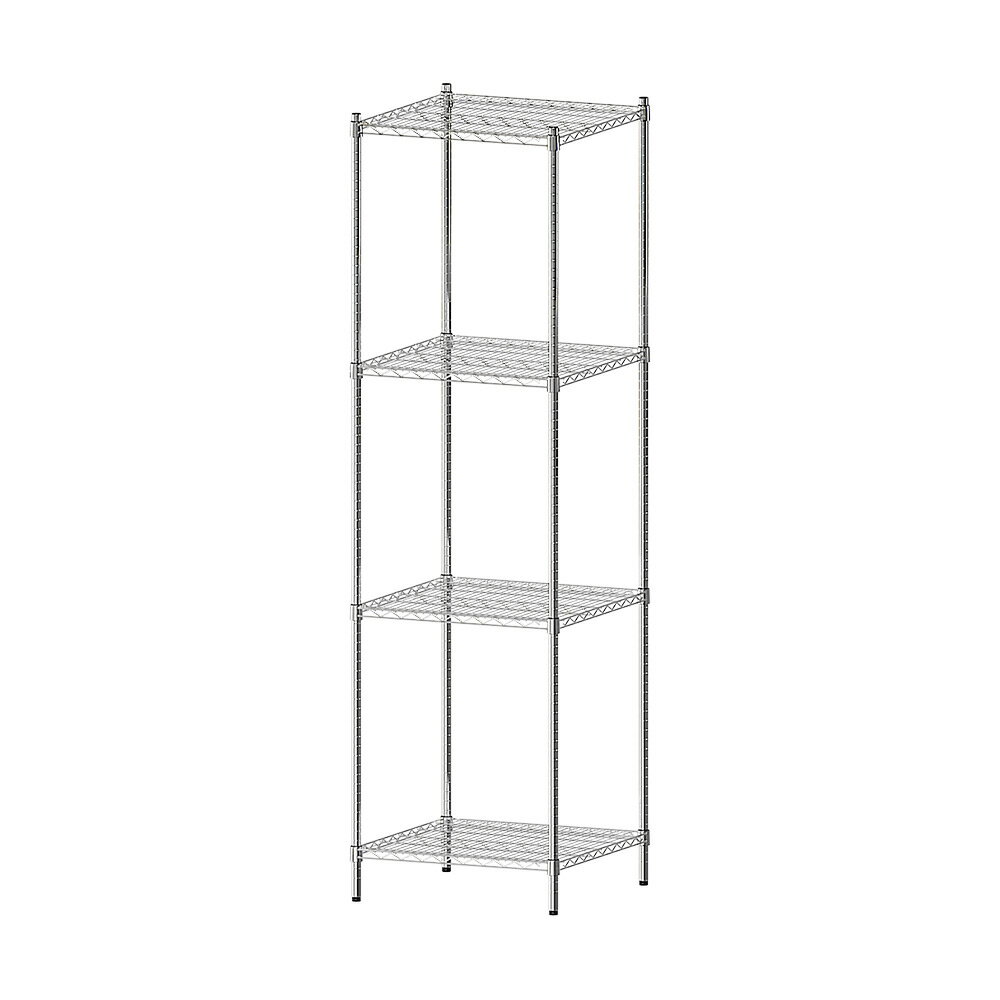 層架/鐵力士架/置物架 荷重型 60x60x210公分 四層電鍍(鎖管)波浪收納架 dayneeds 0