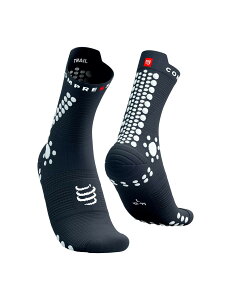 《Compressport 瑞士》Pro Racing Socks V4.0 Trail V4 越野跑襪 磁鐵灰白 Magnet/White