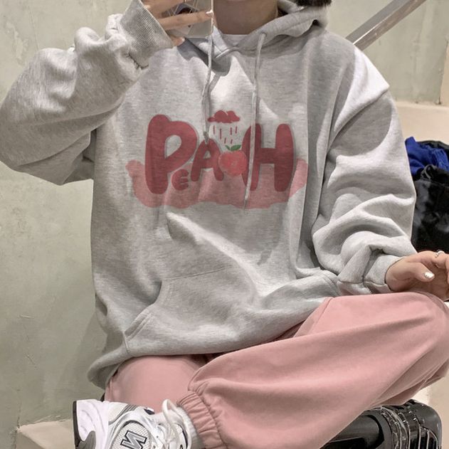 連帽棉衛衣女韓版設計感小眾加絨外套學生寬松潮時尚百搭秋冬季新款【聚寶屋】